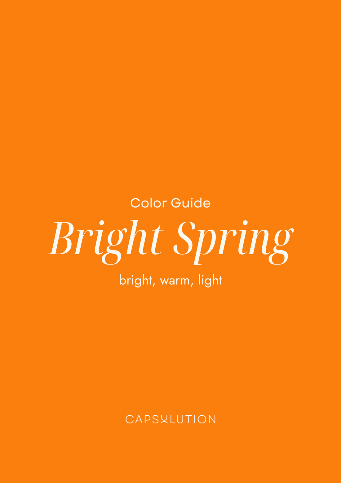 Bright Spring Guide - capsulution