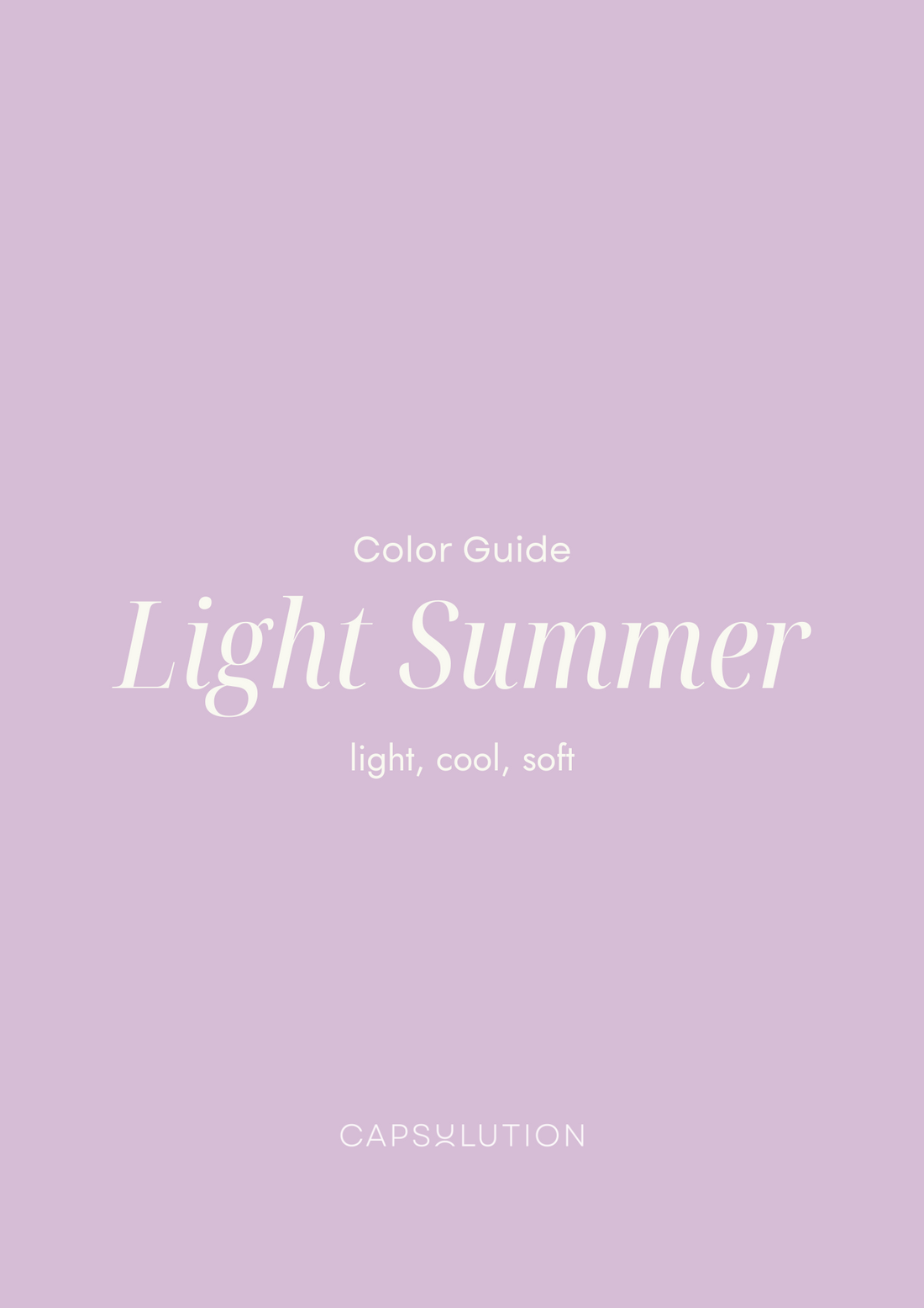 Light Summer Guide - capsulution