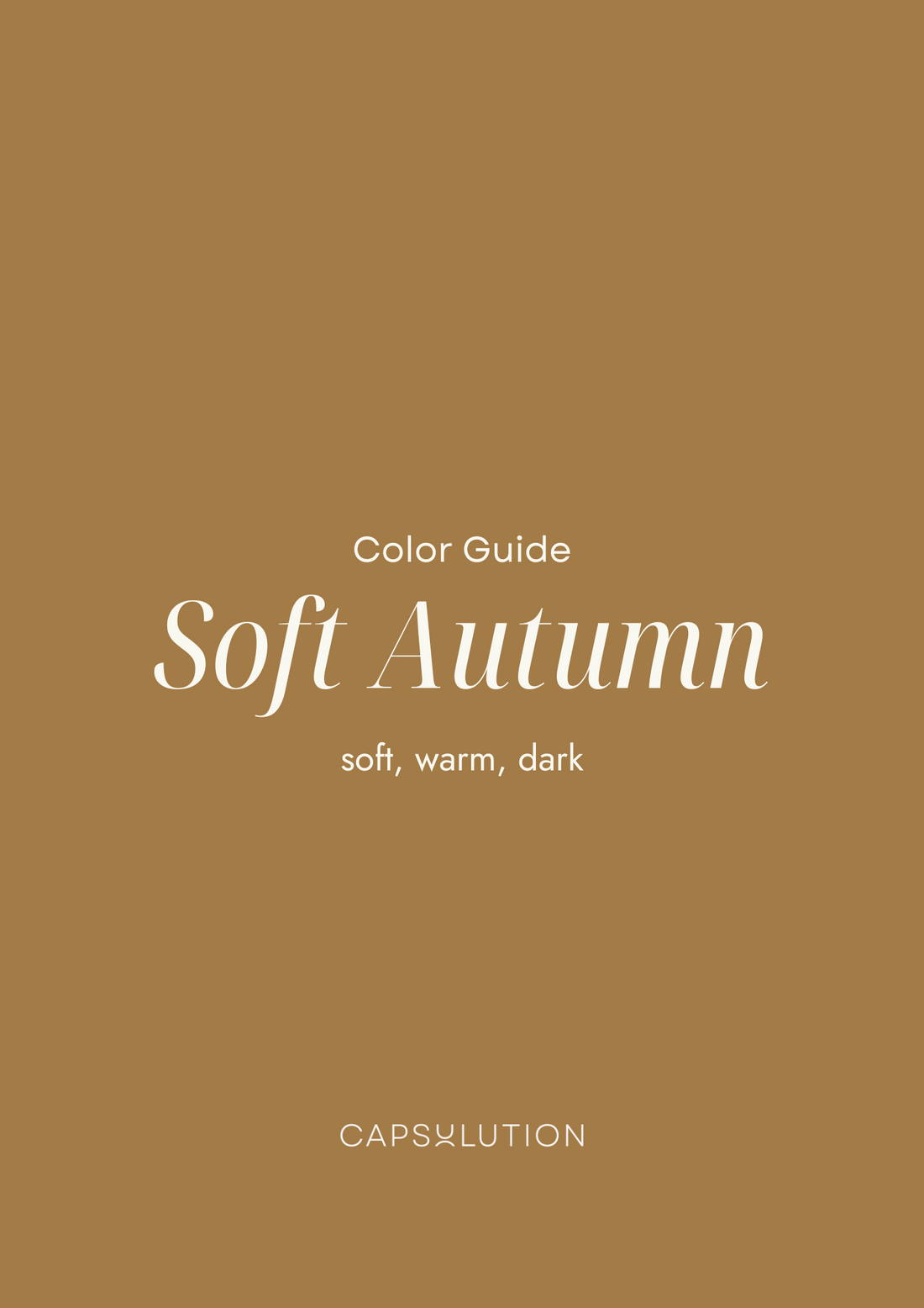 Soft Autumn Guide - capsulution